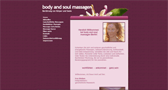 Desktop Screenshot of body-and-soul-massagen.de